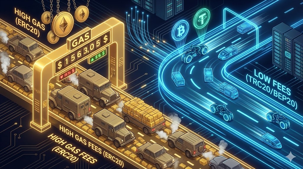 biaya transfer antar wallet crypto termurah