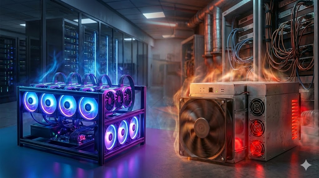 perbedaan asic miner dan gpu miner