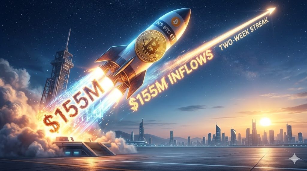 Inflow ETF Bitcoin $155M