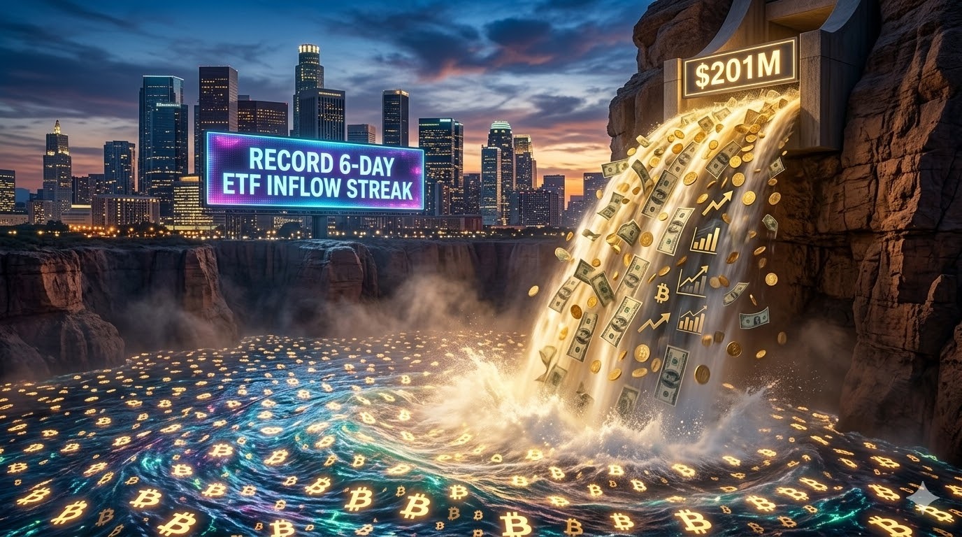 Inflow ETF Bitcoin $201M