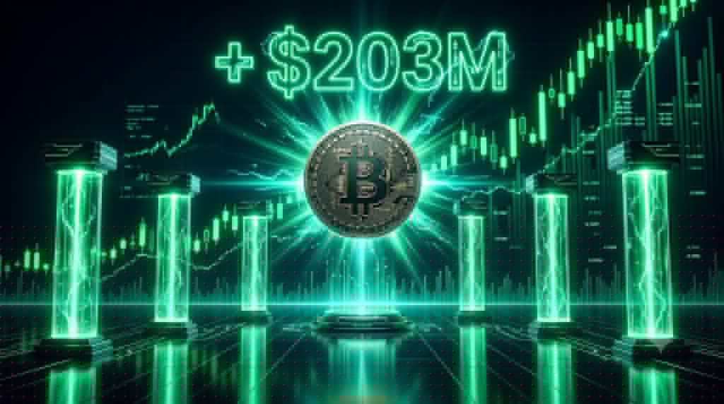 ETF Bitcoin - Inflow $203M