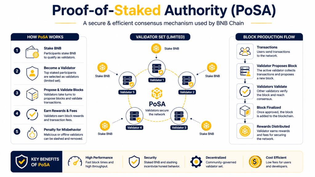 Mekanisme Proof-of-Staked Authority BNB Chain