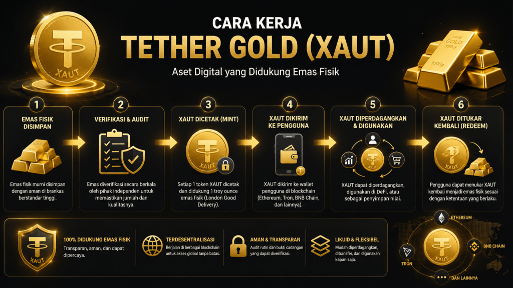 Cara Kerja Tether Gold
